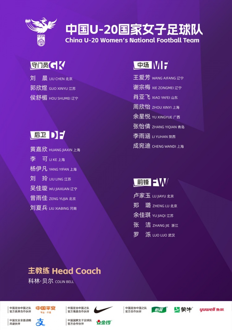 U20女足亚洲杯首战越南 中国队最低目标锁定四强 U20女足亚洲杯首战越南 中国队最低目标锁定四强
